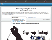 Tablet Screenshot of ckhockey.org